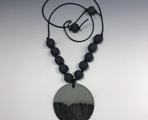 Round Pendant with Beads