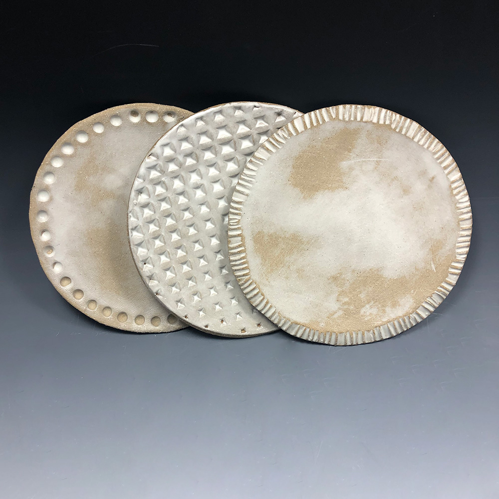 white ceramic plates